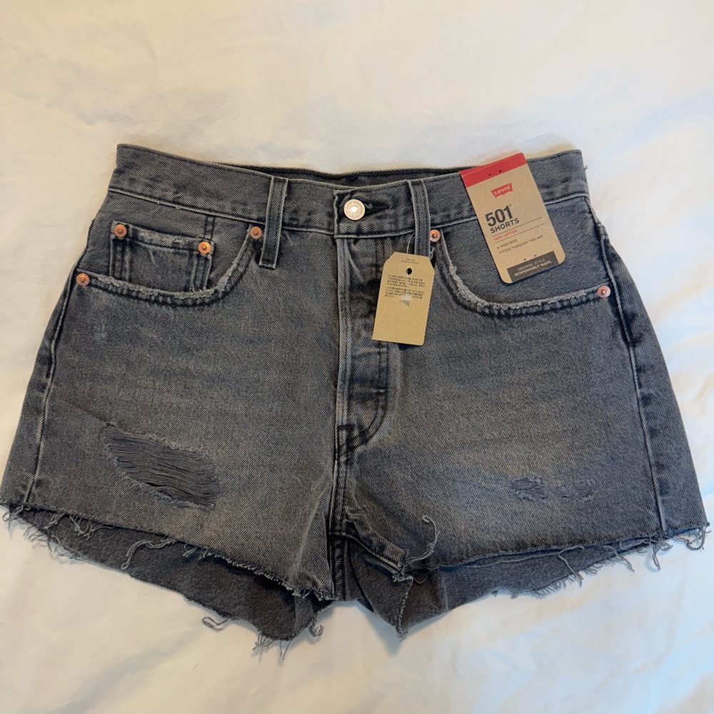 Levi's Women's Black Denim Shorts